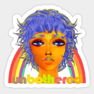 Unbothered Pride Rainbow Sticker